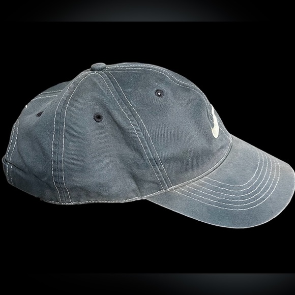 Nike Golf Hat Cap StrapBack White Swoosh Adjustable Gray Unisex - Picture 4 of 6